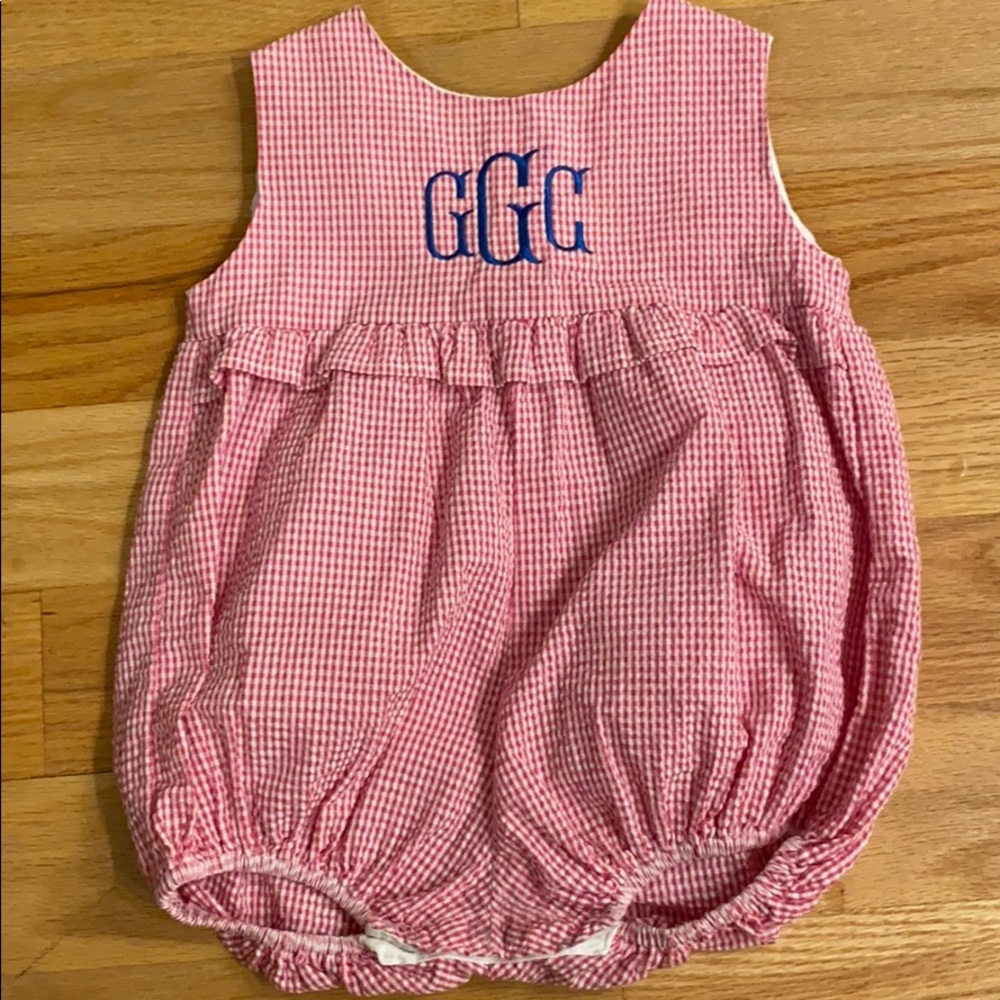 Fantasia Too! 24 months, pink gingham bubble